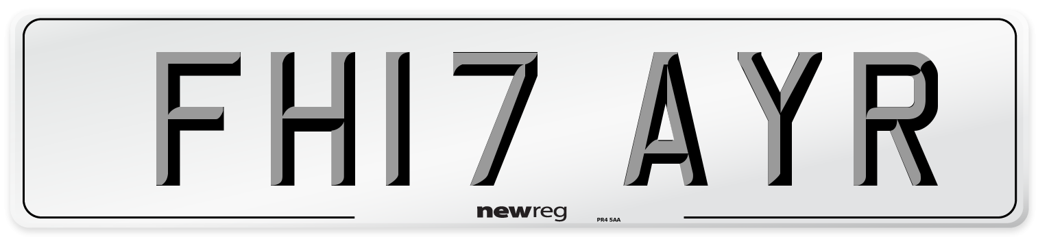 FH17 AYR Number Plate from New Reg